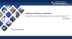 Desktop Screenshot of muessmann-umweltschutz.de
